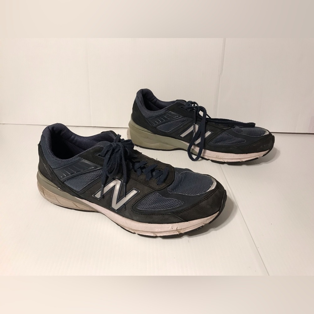 New Balance 990V5 navy walking running sneakers shoes size 14